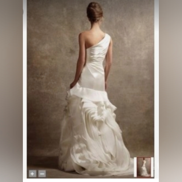 Ivory Organza White by Vera Wang for David's bridal - Picture 10 of 16